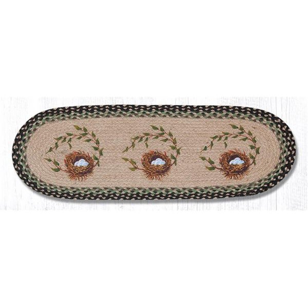 Capitol Importing Co 13 x 36 in. Robins Nest Oval Patch Runner 68-121RN